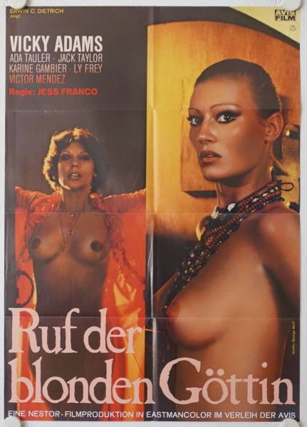 Der Ruf der blonden Göttin originales deutsches Filmplakat